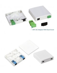 Caja de F.O. con 2 adaptadores SCAPC SM 1 2