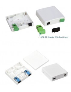 Caja de FO. para 2 adaptadores SC Simplex 1 2