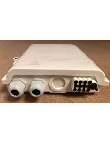 Caja F.O. de Exterior IP-65 para 8 adaptadores SC Simplex 1