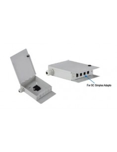Caja mural metálica de fibra óptica para 4 ST Simplex 1