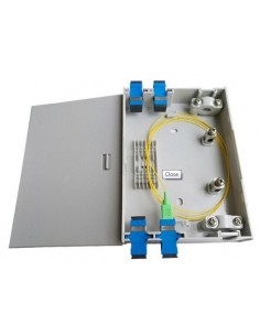 Caja de empalme de F.O. para 6 fusiones FTTH 1
