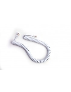 Cable rizado blanco
