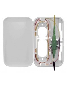Caja F.O. para 1 adaptador SC Simplex-LC Duplex FTTH (1) 2